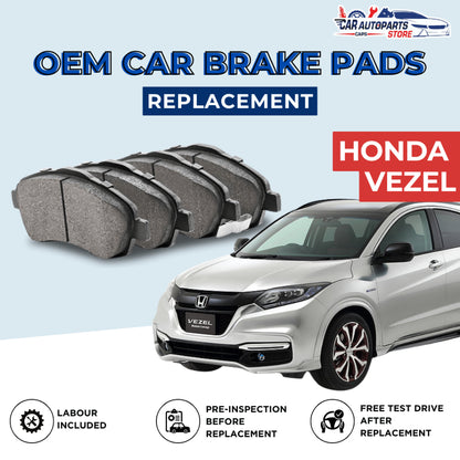 Car Services - HONDA VEZEL Brake Pads Replacement | Front and Rear Brake Pads / Discs/ Shoes