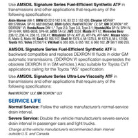 Car Service - AMSOIL ATF Service Package | Gearbox Oil Change SG / Auto Transmission Fluid