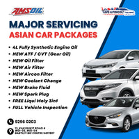 Major Servicing Package - AMSOIL Asian Car Service Package | Full Car Services with ATF/CVT | PM Car Model