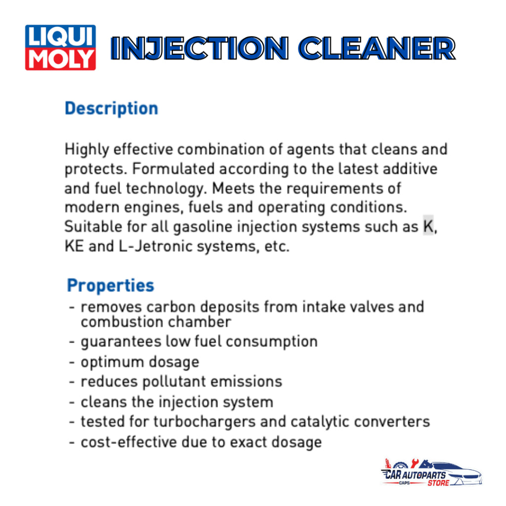 Liqui Moly Injection Cleaner 300ML | Car Injector Cleaner / Add to Fuel