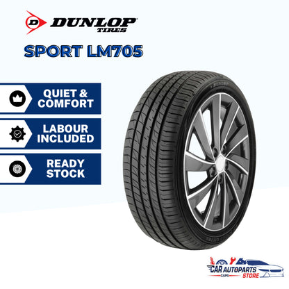 DUNLOP Sport LM705 Tyre 16'' 17'' [With Installation]