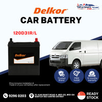 DELKOR 120D31R/L (90AH) Vehicle Battery | Shop Install / Onsite Van Car Battery Replacement Service