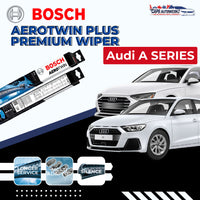 AUDI A-Series BOSCH Car Wiper Set | Premium Aerotwin Plus Windshield Wiper Blades A3 A4 A5