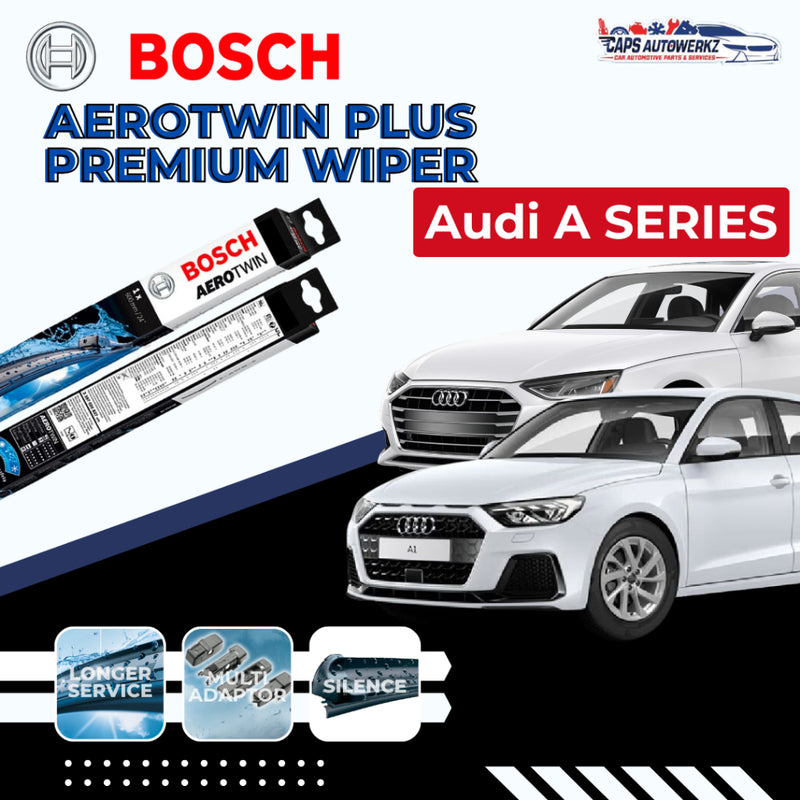AUDI A-Series BOSCH Car Wiper Set | Premium Aerotwin Plus Windshield Wiper Blades A3 A4 A5