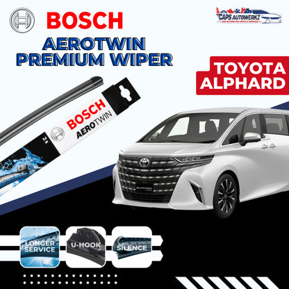 TOYOTA ALPHARD BOSCH Car Wiper Set | AeroTwin Premium Windshield Front Wiper | Rear Wiper