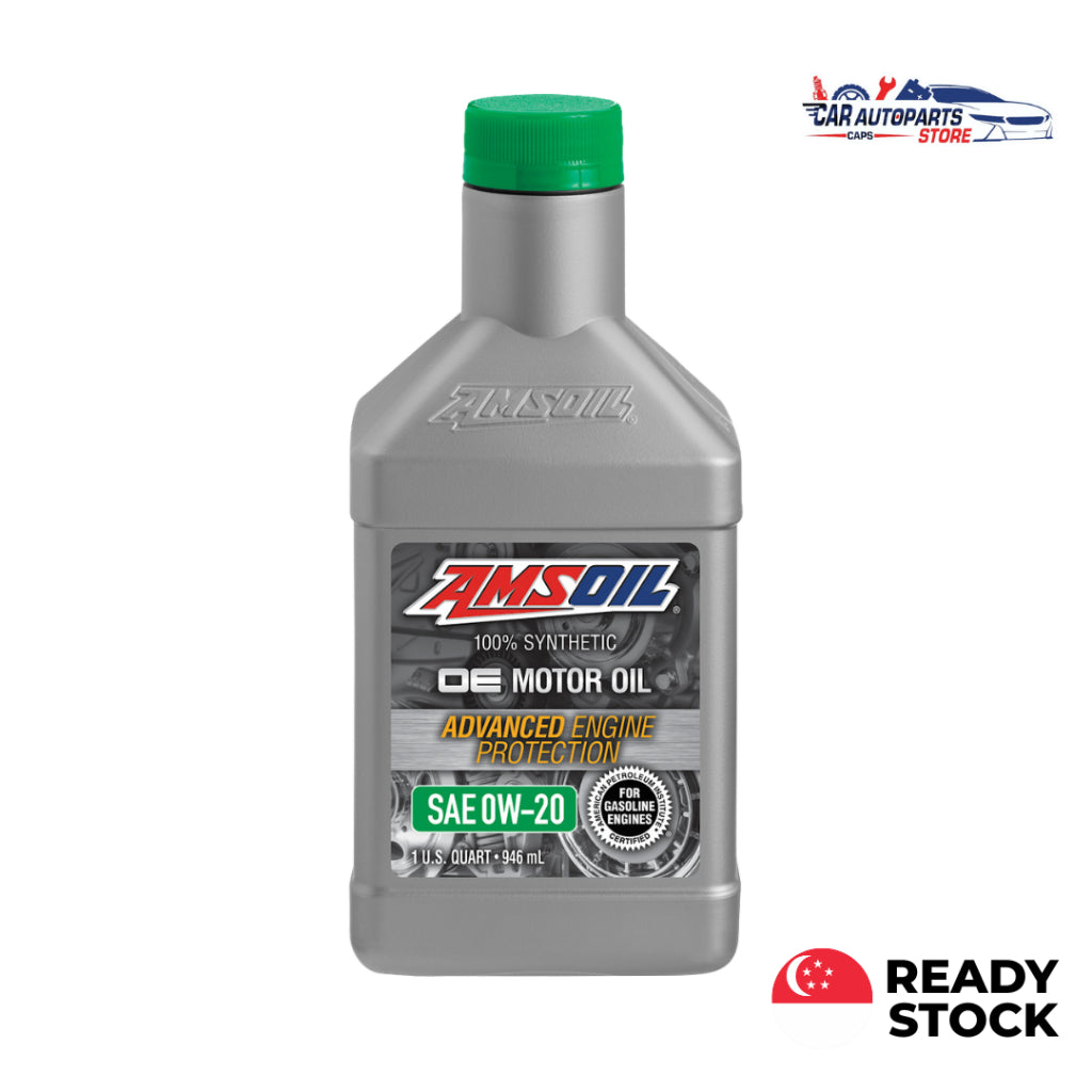AMSOIL OE Engine Oil 0W20 946ml (1 Quart) | 100% Synthetic Car Motor Oil 0W-20 Hybrid