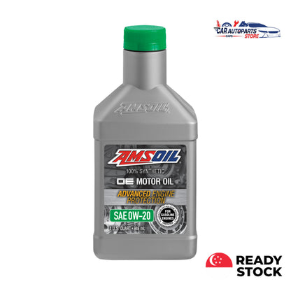 AMSOIL OE Engine Oil 0W20 946ml (1 Quart) | 100% Synthetic Car Motor Oil 0W-20 Hybrid