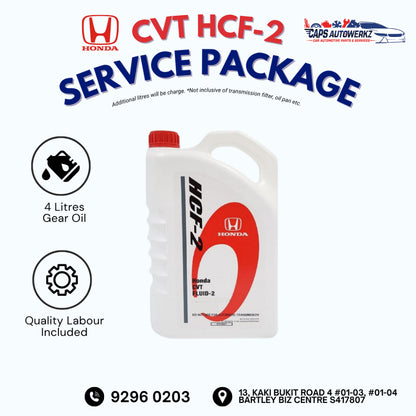 Car Service - HONDA Original HCF-2 Service Package | Honda CVT Gear Oil Change SG|Transmission Fluid