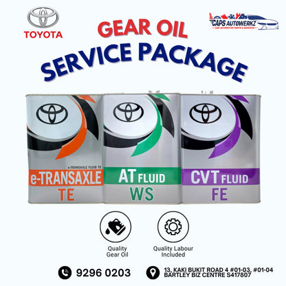 Car Service - TOYOTA FE CVT Service Package | Original Gearbox Oil Change SG