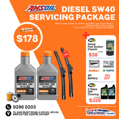 Car Servicing Package - AMSOIL Series Engine Oil Service Package | 0W20 5W30 0W40 5W40