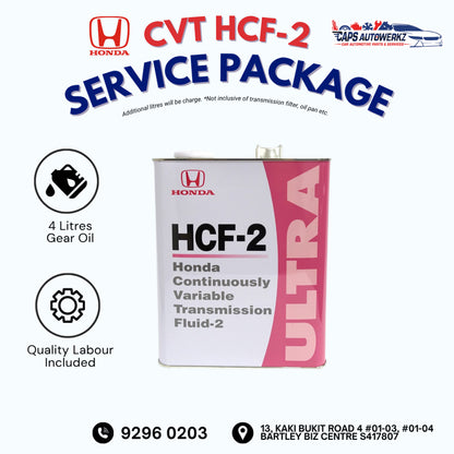 Car Service - HONDA Original HCF-2 Service Package | Honda CVT Gear Oil Change SG|Transmission Fluid