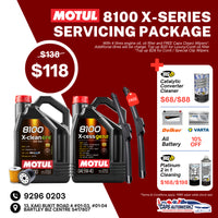Car Servicing Package - MOTUL Engine Oil Service Package | 8100/300V 5W30 5W40 Fully Synthetic