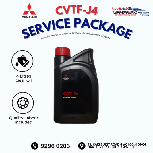 Car Service - Mitsubishi CVTF-J4 Service Package | Original CVT Fluid | Gearbox Oil Change
