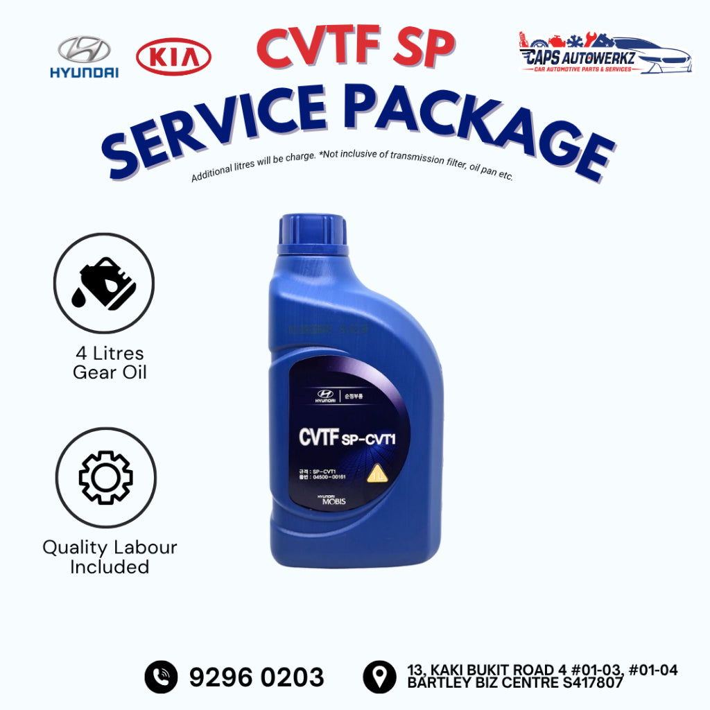 Car Service - Hyundai/Kia Original Gear Oil Service Package | Gearbox Oil Change SG | ATF CVTF DCTF