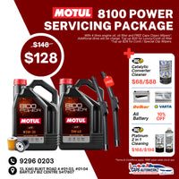 Car Servicing Package - MOTUL Engine Oil Service Package | 8100/300V 5W30 5W40 Fully Synthetic