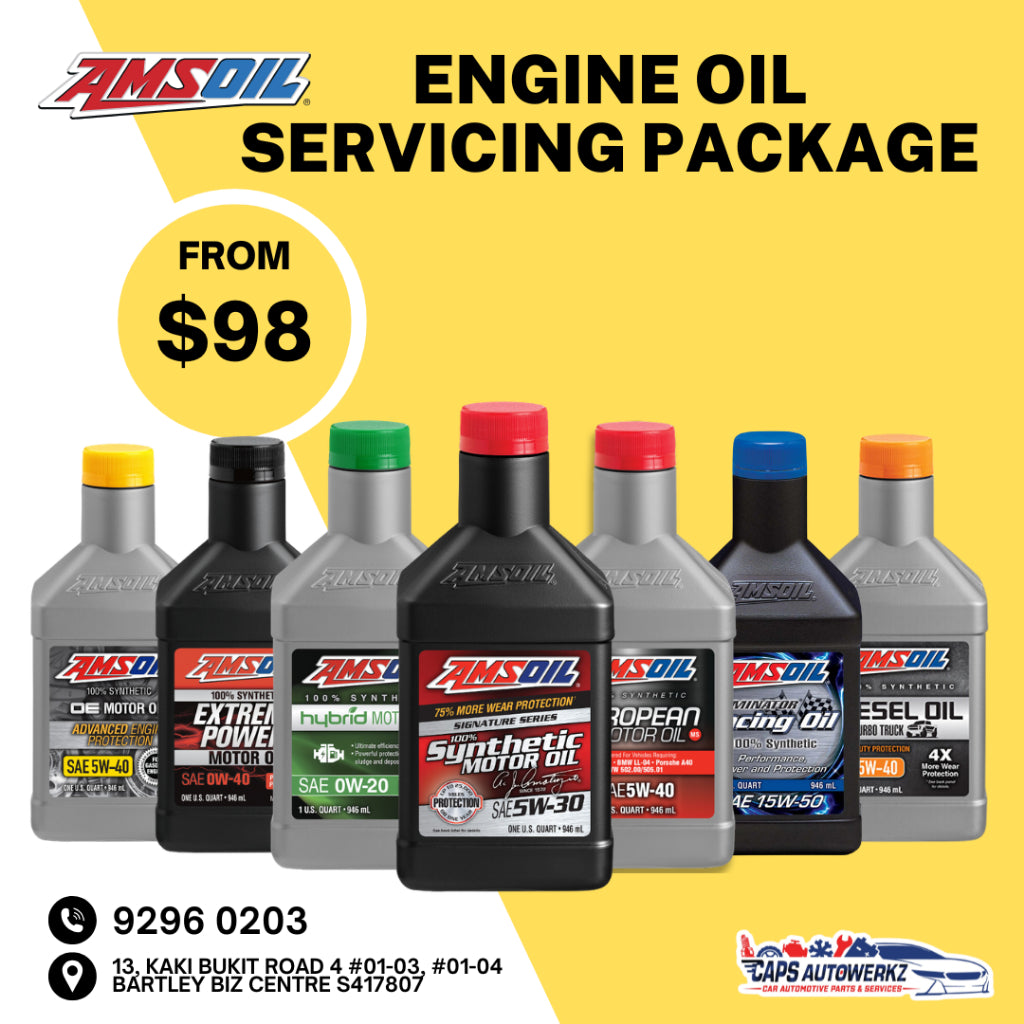 Car Servicing Package - AMSOIL Series Engine Oil Service Package | 0W20 5W30 0W40 5W40