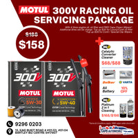 Car Servicing Package - MOTUL Engine Oil Service Package | 8100/300V 5W30 5W40 Fully Synthetic