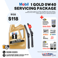 Car Servicing Package - Mobil 1 Gold Engine Oil Service Package | 0W20 5W30 0W40