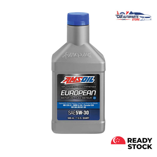 AMSOIL European Engine Oil 5W30 100% Synthetic 946ml (1 Quart) | Car Motor Oil 5W-30