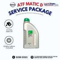 Car Service - Nissan Original ATF Service Package | Gearbox Oil Change SG | Transmission Fluid