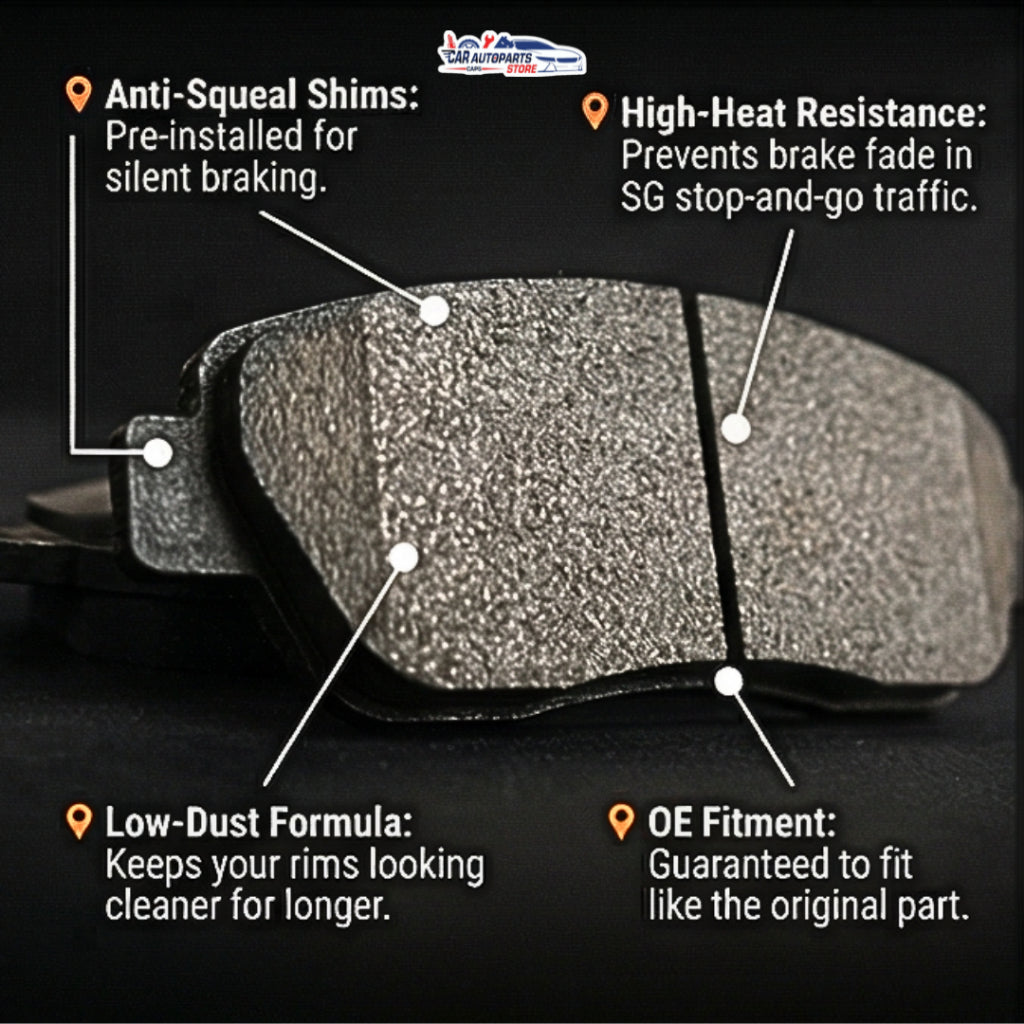[INSTALL INCLUDED] MASUMA Car Brake Pads Change Service | Low Dust/Durable | Front Rear Replacement