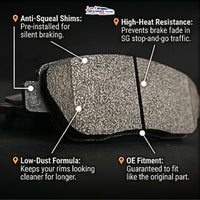 [INSTALL INCLUDED] MASUMA Car Brake Pads Change Service | Low Dust/Durable | Front Rear Replacement