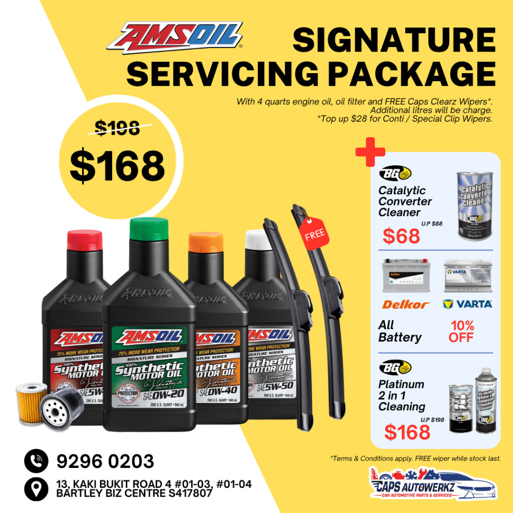 Car Servicing Package - AMSOIL Signature Series Engine Oil Service Package | 0W20/ 5W30/ 0W40