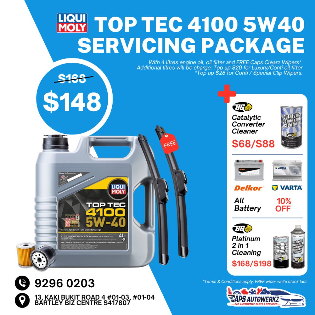 Car Servicing Package - LIQUI MOLY Engine Oil Service Package | Fully Synthetic 5W30 5W40 0W20