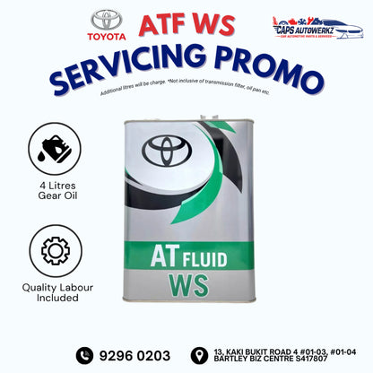 Car Service - TOYOTA WS ATF Service Package | Original Gearbox Oil Change | Transmission Fluid
