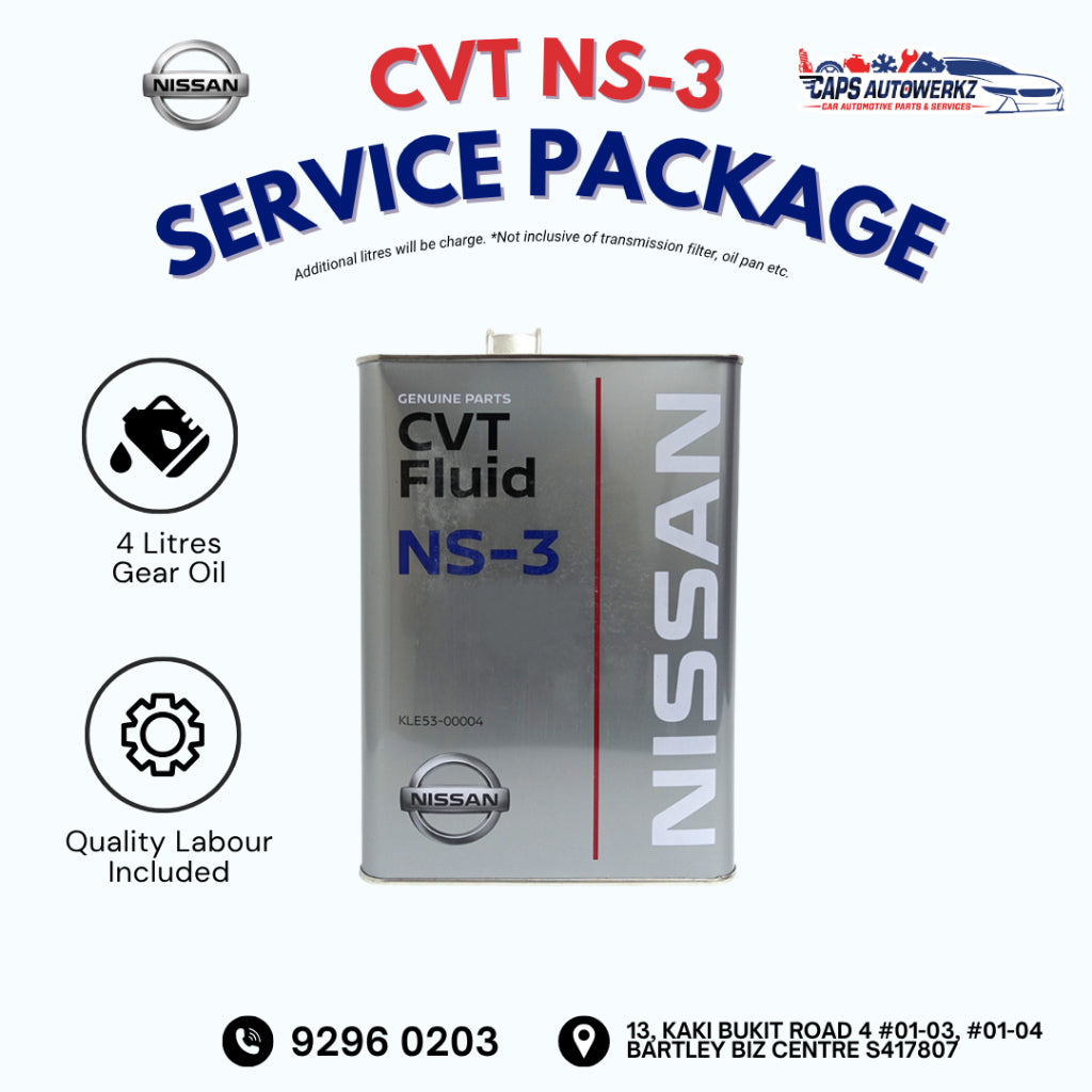 Car Service - Nissan CVT NS-3 Service Package | Original Gearbox Oil Change SG