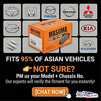 [INSTALL INCLUDED] MASUMA Car Brake Pads Change Service | Low Dust/Durable | Front Rear Replacement