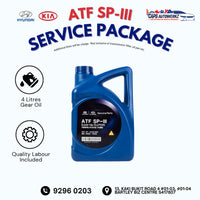 Car Service - Hyundai/Kia Original Gear Oil Service Package | Gearbox Oil Change SG | ATF CVTF DCTF