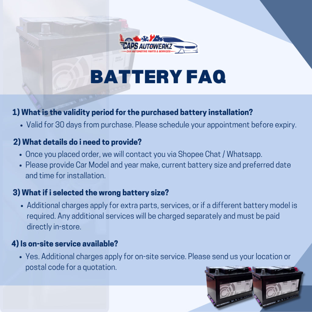 BMW Original Auxiliary Battery | With In-store Installation