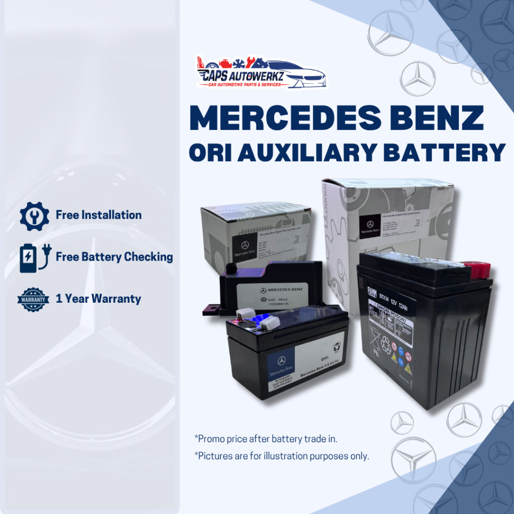Mercedes Benz Original Auxiliary Battery | With In-store Installation