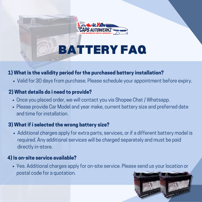 BMW Original Car Battery | With In-store installation