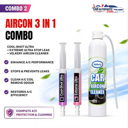 Car Services - Aircon Servicing & Additives Package | A/C Service with Professional Machine