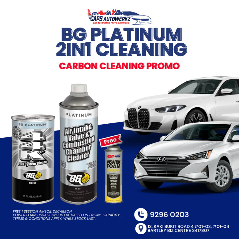 Car Services - BG Platinum 2 in 1 Carbon Cleaning | Air Intake Valve & Combustion Chamber