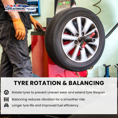 Car Service - Tyre Rotation & Balancing | Professional Wheel Balancing & Rotate | Car Tyre Service