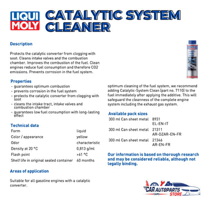 Car Services - LIQUI MOLY Catalytic Cleaning Service | Catalytic System Cleaner with labour
