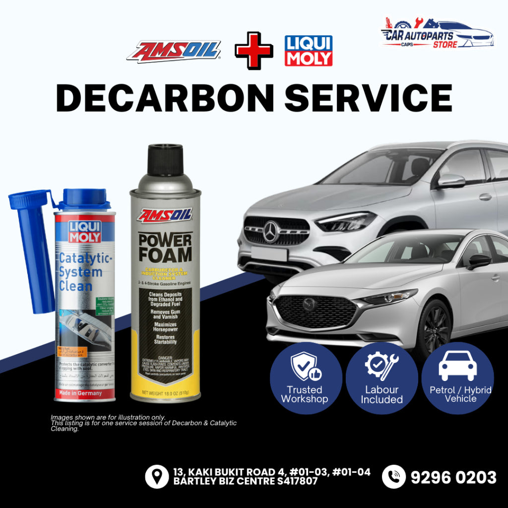 Car Service - DECARBON Bundle - AMSOIL Intake Valve Carbon Cleaning | LIQUI MOLY Catalytic System
