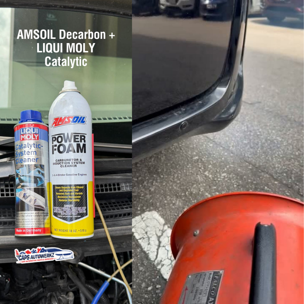 Car Service - DECARBON Bundle - AMSOIL Intake Valve Carbon Cleaning | LIQUI MOLY Catalytic System