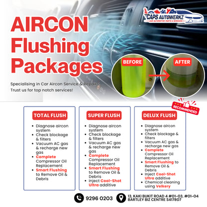 Car Services - Aircon Service Deep Flushing | Car Aircon Maintenence | Car Aircon Servicing