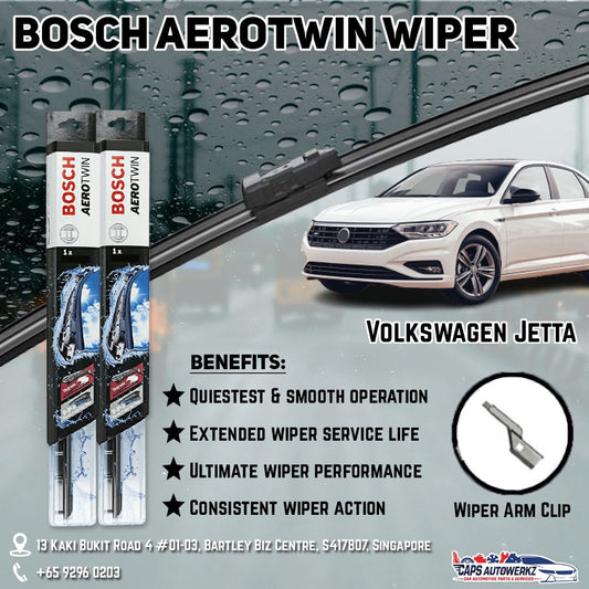 Volkswagen Jetta Car Wiper Set | Premium AeroTwin FRONT & REAR (OEM ONLY)