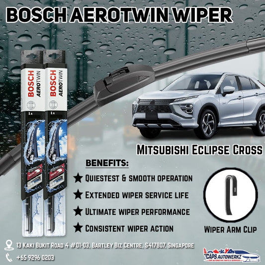 Mitsubishi Eclipse Car Wiper Set | Premium AeroTwin FRONT & REAR (OEM ONLY)