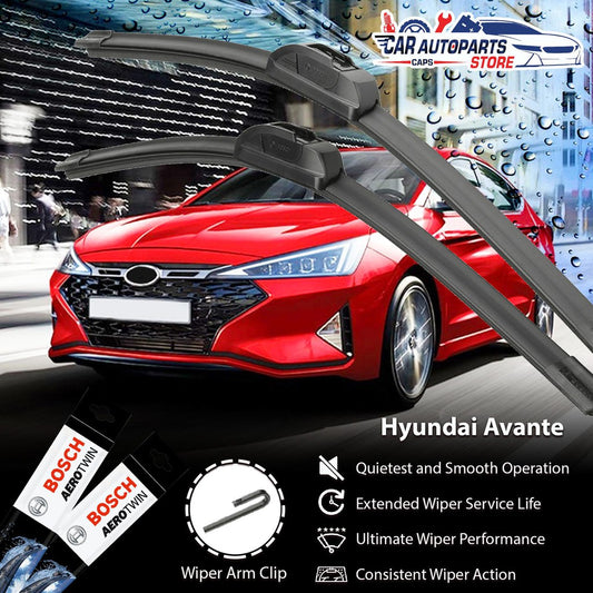 Hyundai Avante Bosch Car Wiper Set (2008 - Current) | Basic Advantage / Premium AeroTwin