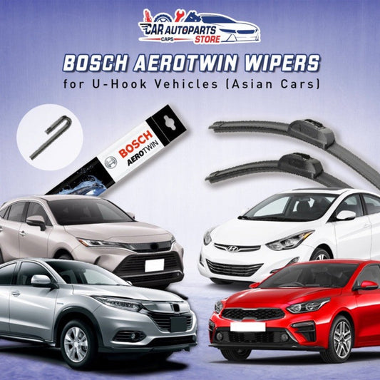 Bosch Aerotwin Premium Wiper (U-Hook) For Asian cars | Japanese & Korean Cars