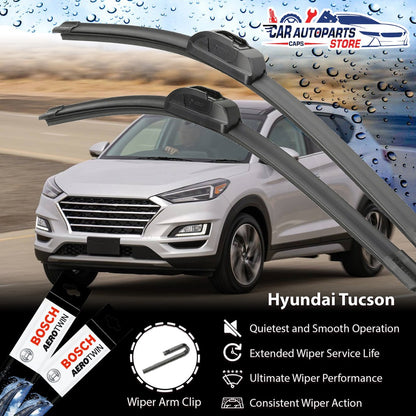 HYUNDAI TUCSON Car Wiper Set | Basic Advantage / Premium AeroTwin FRONT & REAR (OEM ONLY)