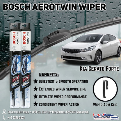 Kia Cerato Forte Car Wiper Set | Premium AeroTwin FRONT & REAR (OEM ONLY)
