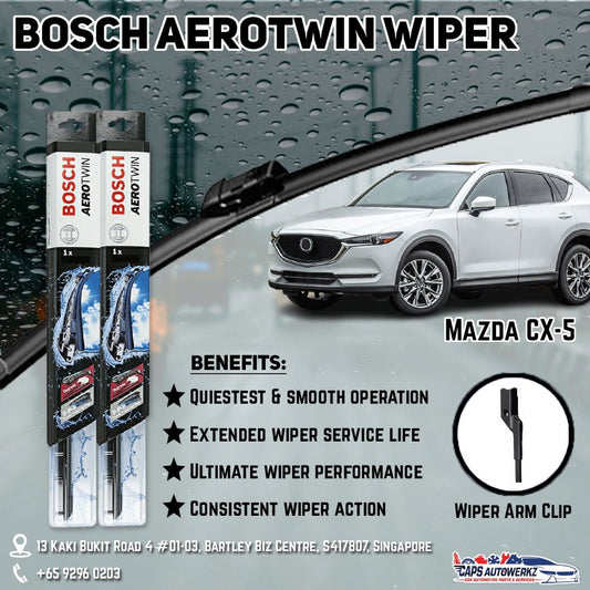 Mazda CX5 Car Wiper Set | Premium AeroTwin FRONT & REAR (OEM ONLY)