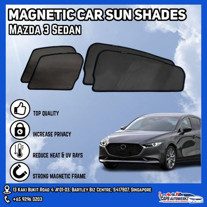 Mazda 3 Sedan Magnetic Sunshade